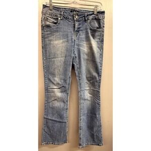 L.e.i Ashley Bootcut Jeans Womens 9 Junior Blue Denim Streetwear All Day Comfort